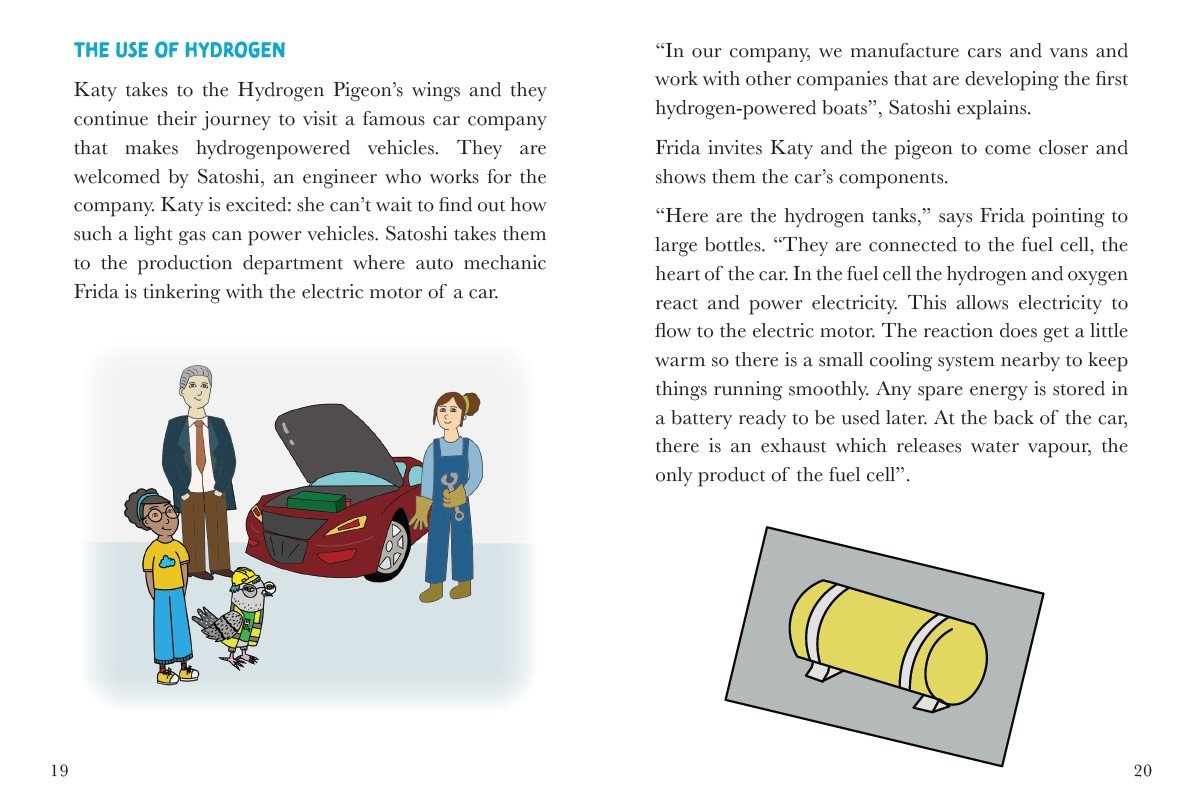Imagine the future - illustrated page from the book