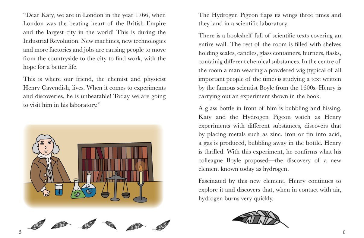 Journey into the past - illustrated page from the book