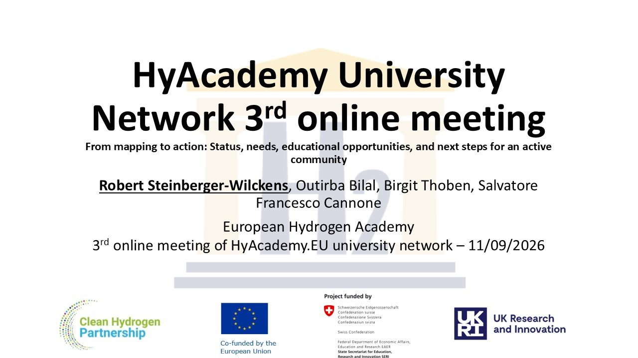 HyAcademy Network 100+ September 2026 Meeting